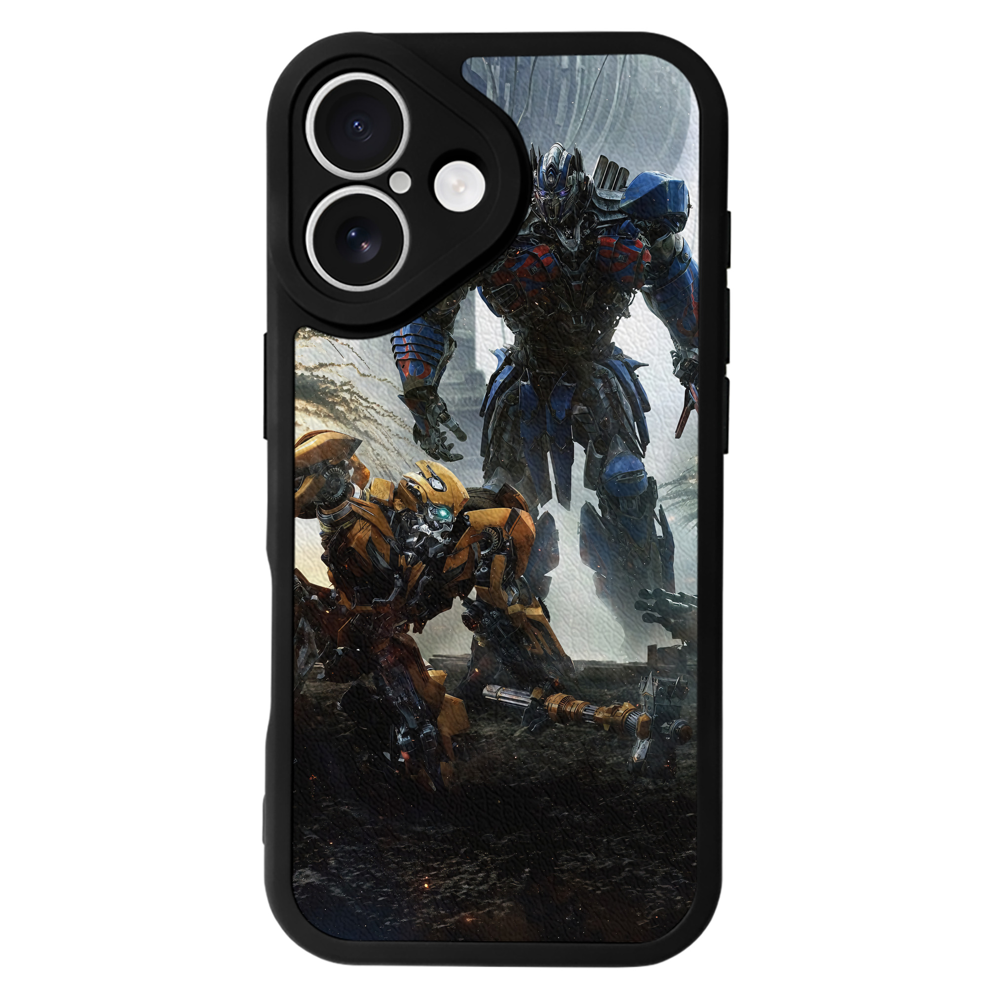 （画像用） Transformers トランスフォーマー 【iPhone 16シリーズ対応】シリコンスマホケース（レザー調） 材質：シリコン